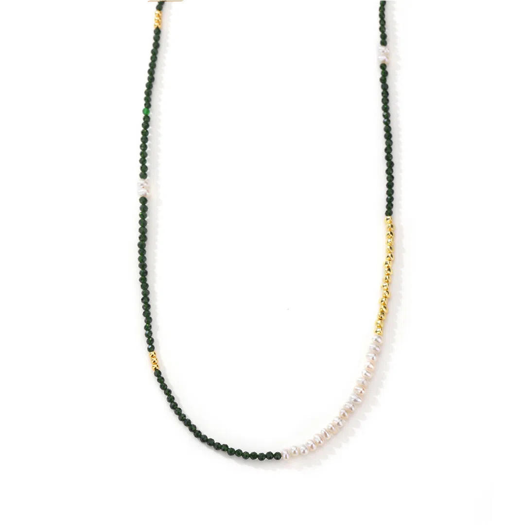 遇点 新中式国风复古精致高级锁骨链 优雅百搭套链 淡水珍珠 项链 女款