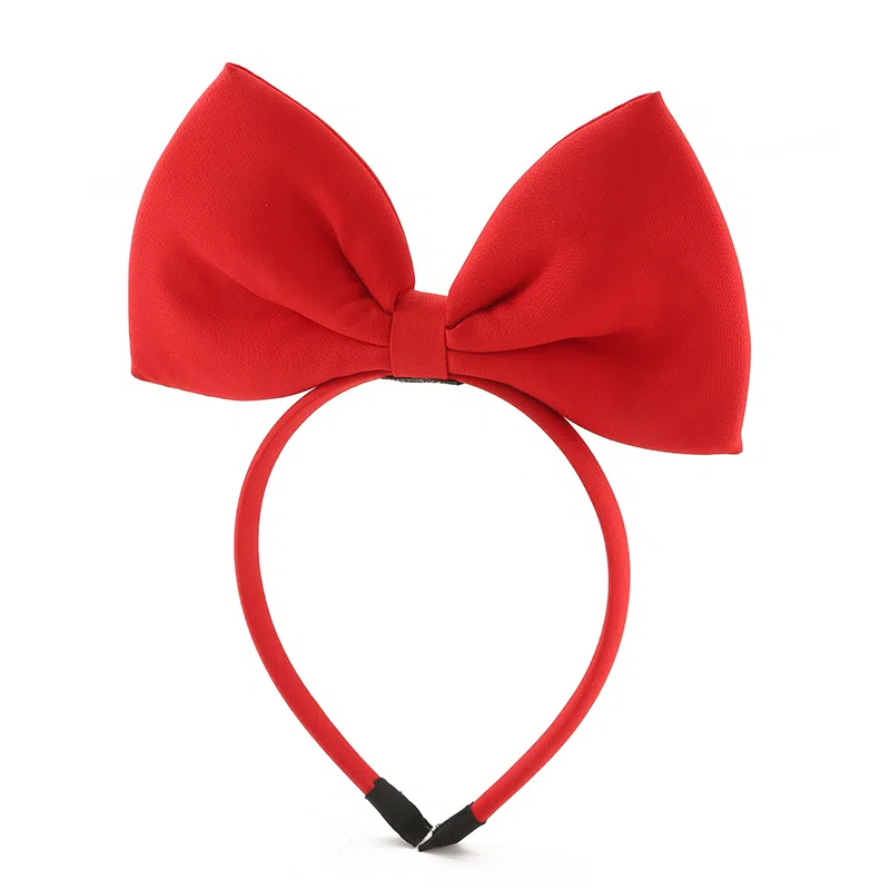 如花梦 红色蝴蝶结 亮片派对装扮喜庆发卡洗脸 布艺 发箍 女款