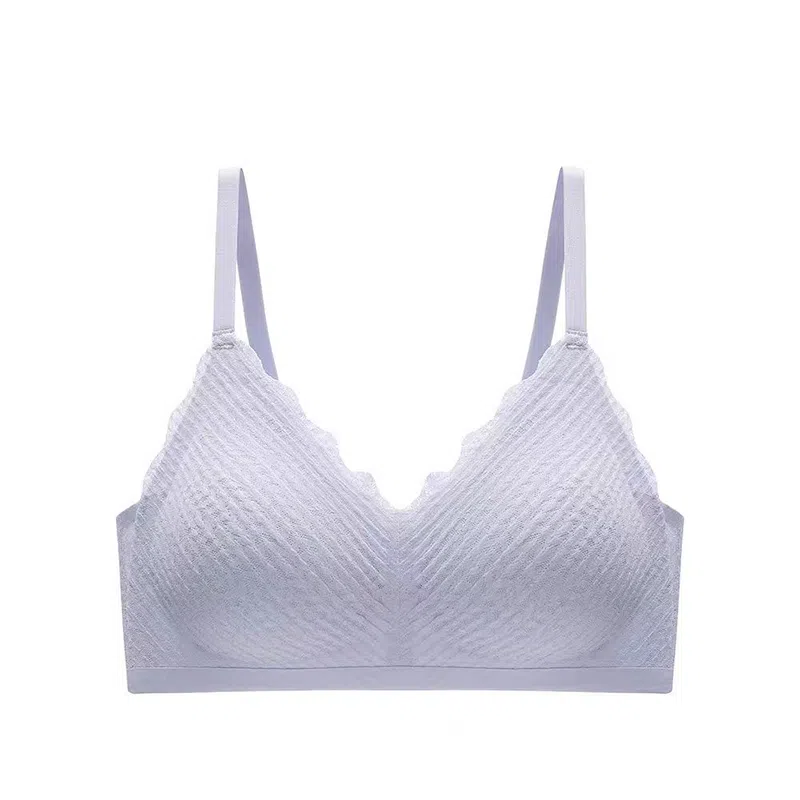 棉基因 薄款无痕无钢圈小胸聚拢收副乳透气文胸 女款 组合装