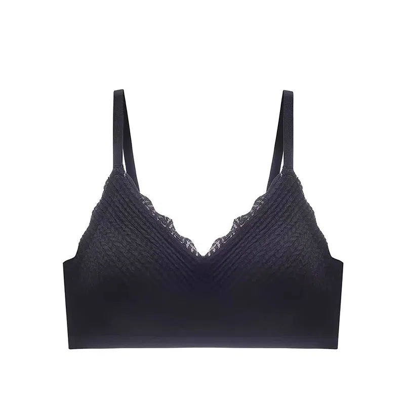 棉基因 无钢圈薄款无痕小胸聚拢收副乳透气文胸 女款 组合装