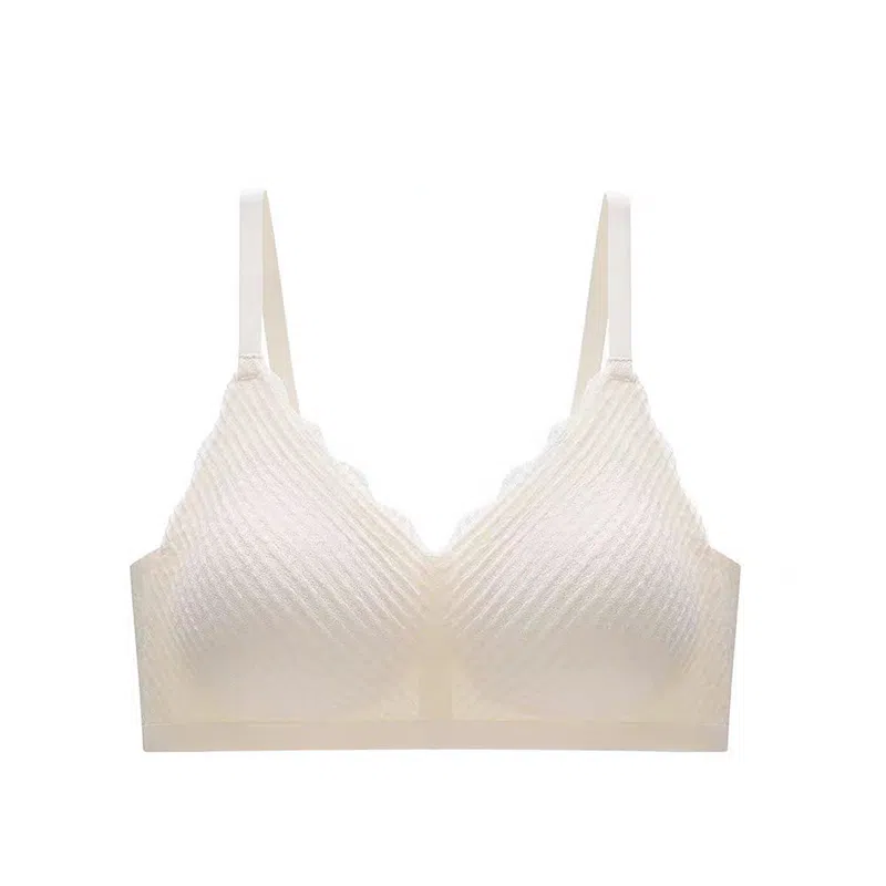 棉基因 无钢圈薄款无痕小胸聚拢收副乳透气文胸 女款 组合装