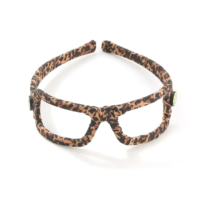 如花梦 韩系高端豹纹眼镜框高级感高颅顶外出百搭 亚克力 发箍 女款