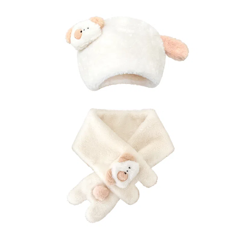 SLEEPYWALK Cute Cartoon Dog Plush Beret