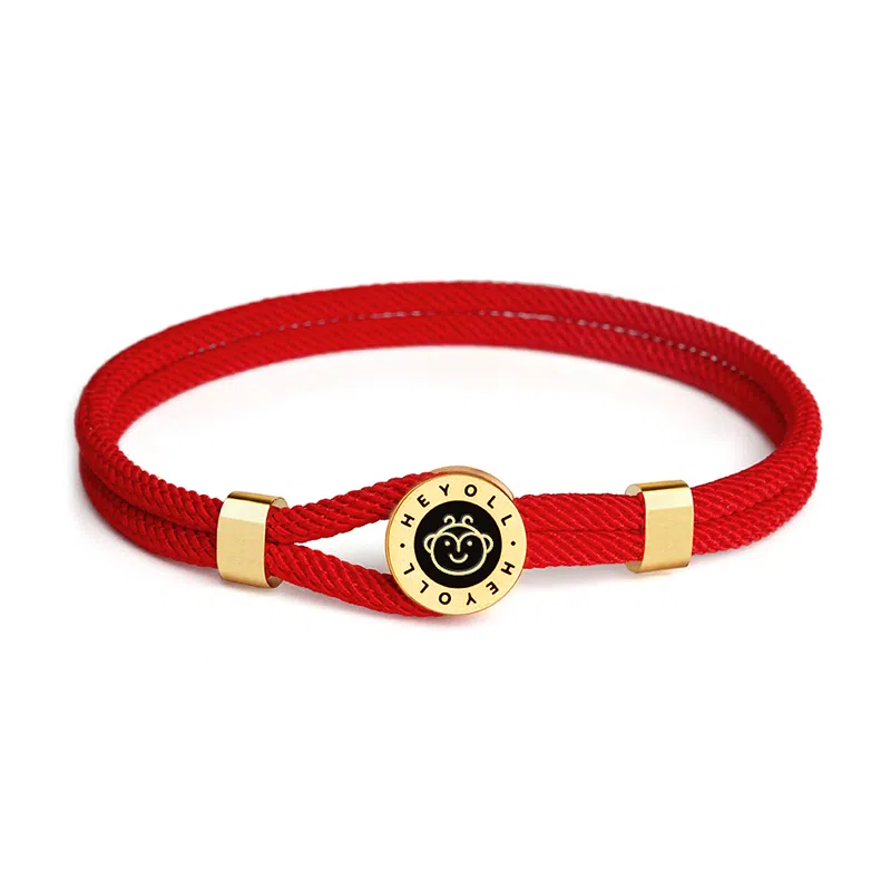 灰鱼 十二生肖红绳原创小众设计新中式国潮风蛇年本命年简约高级感轻奢复古个性手工编织绳编制手绳叠戴好运 合金 手链 男女同款情侣款