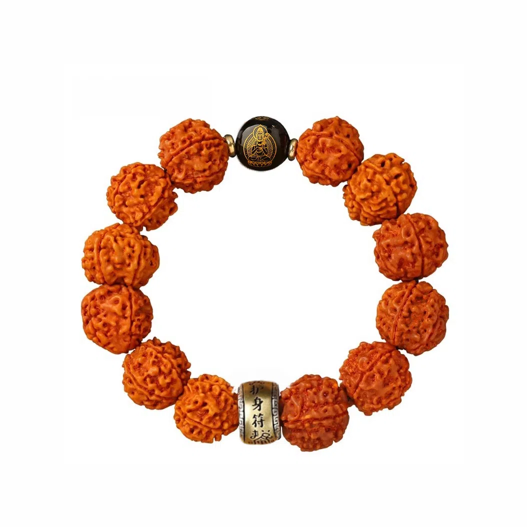 【臻品.文创】 日向晚 本命佛 大力金 刚 菩 提手持念珠做工精美 天官赐福精品礼盒包装 #好运 金刚菩提 手串 男女同款情侣款