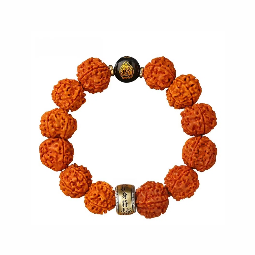 【臻品.文创】 日向晚 本命佛 大力金 刚 菩 提手持念珠做工精美 天官赐福精品礼盒包装 #好运 金刚菩提 手串 男女同款情侣款