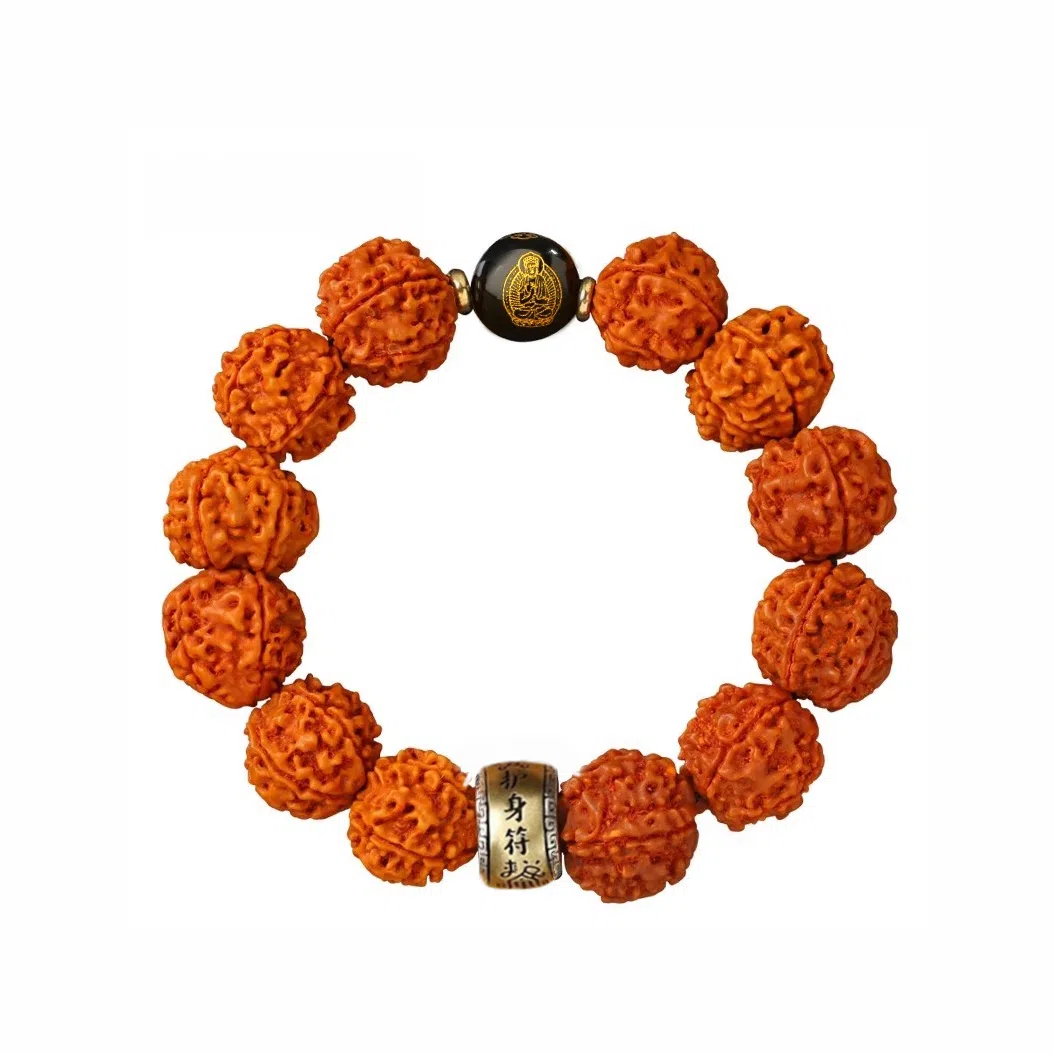 【臻品.文创】 日向晚 本命佛 大力金 刚 菩 提手持念珠做工精美 天官赐福精品礼盒包装 #好运 金刚菩提 手串 男女同款情侣款