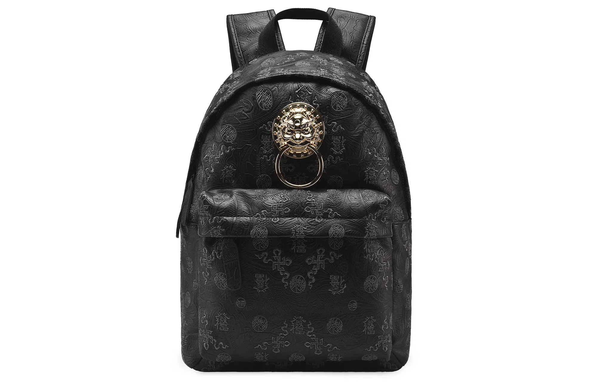 Chusan Vintage Embroidered Black Lion Backpack