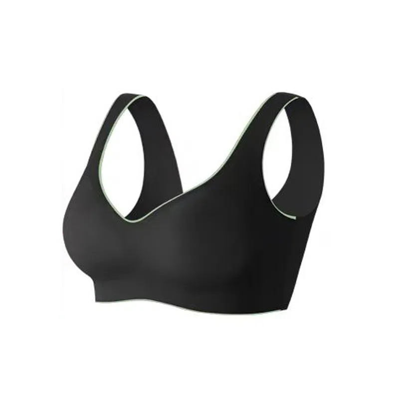 棉基因 亲肤无痕聚拢无钢圈收副乳背心式文胸 女款 组合装