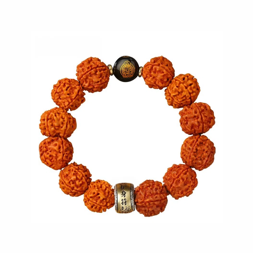 【臻品.文创】 日向晚 本命佛 大力金 刚 菩 提手持念珠做工精美 天官赐福精品礼盒包装 #好运 金刚菩提 手串 男女同款情侣款