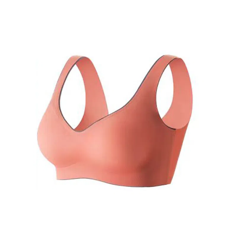 棉基因 亲肤无痕聚拢无钢圈收副乳背心式文胸 女款 组合装