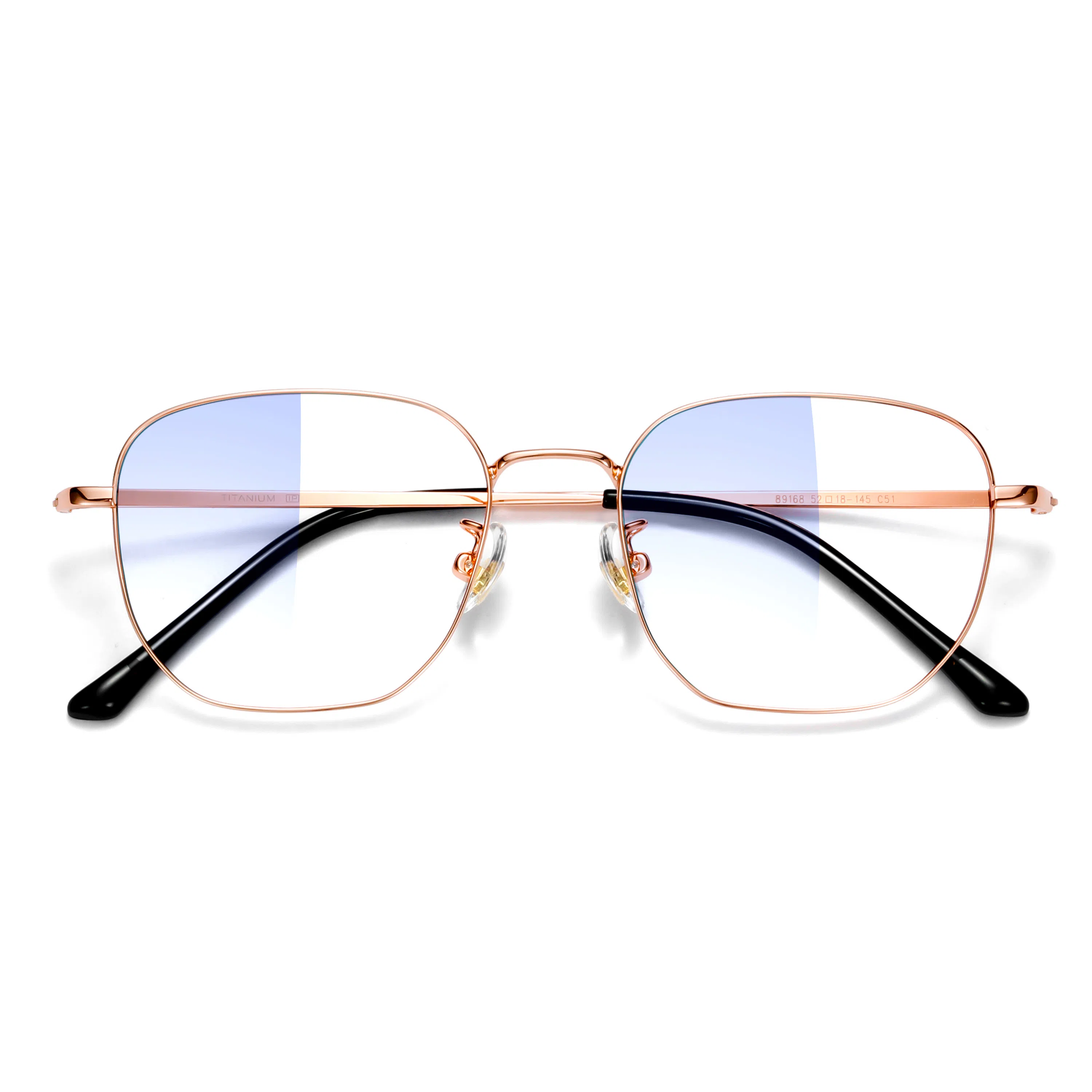 【联系客服可选度数】 苍木优品 感光变色抗疲劳眼镜近视可定制近视镜片超轻纯钛平光镜 合金钛 不规则形 光学镜架 男女同款情侣款