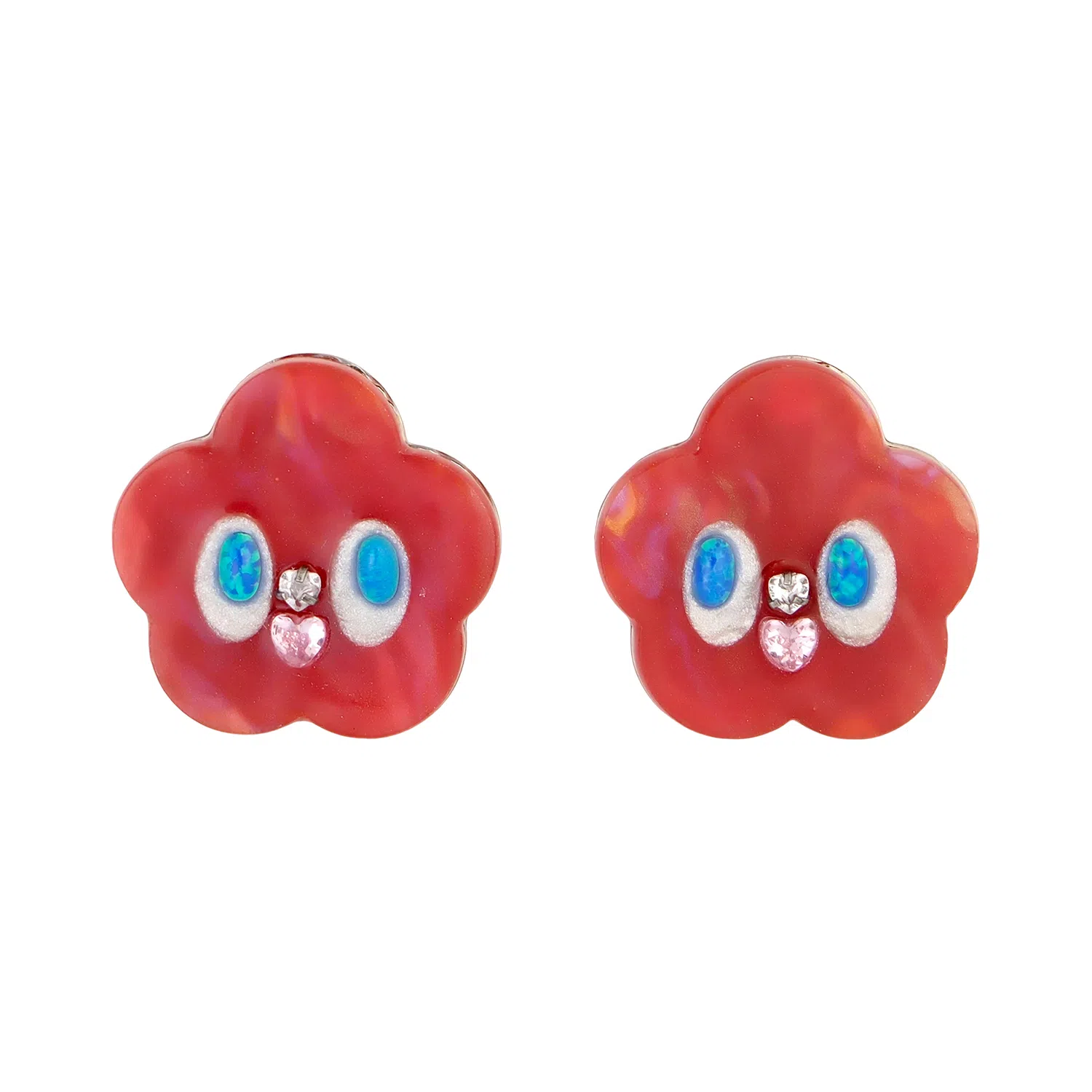 QUANDO Flower Moon Resin Earrings