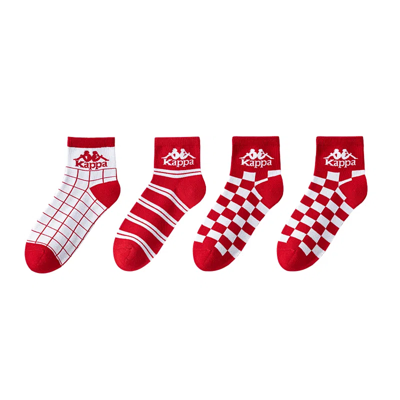 Kappa Socks Red 4-Pack