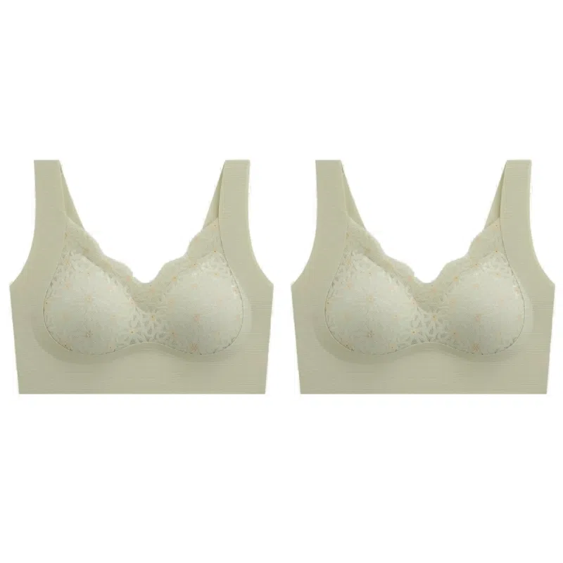 俞兆林 不跑杯无钢圈收副乳上托聚拢防下垂无痕纯色文胸 女款 组合装