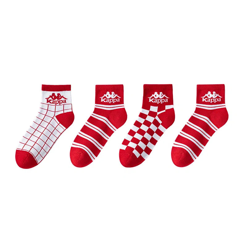 Kappa Socks Red 4-Pack