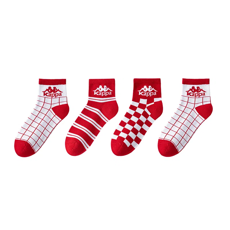 Kappa Socks Red 4-Pack