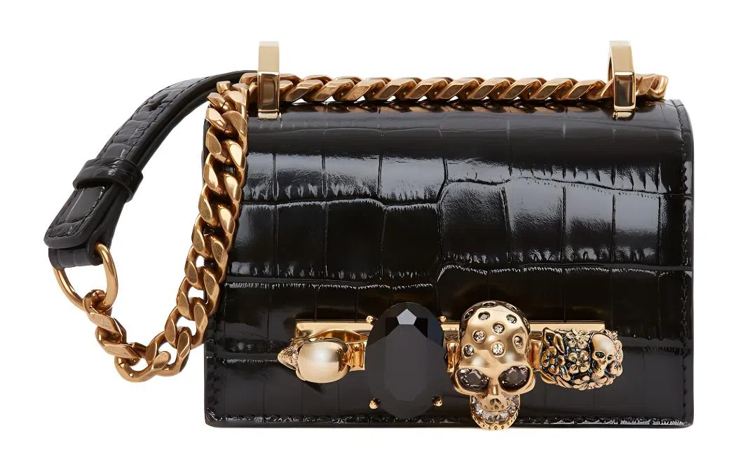 Alexander McQueen JEWELLED SATCHEL MICRO