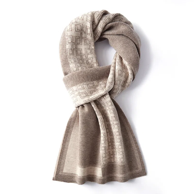 啄木鸟 冬季保暖 气质百搭 高档 礼盒 羊毛 绒线围巾 男女同款情侣款