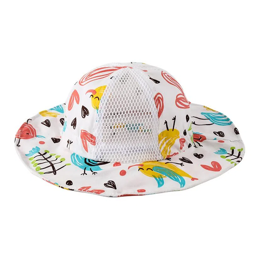 山一丸 婴儿薄款大帽遮阳网眼 棉涤 渔夫帽 儿童款