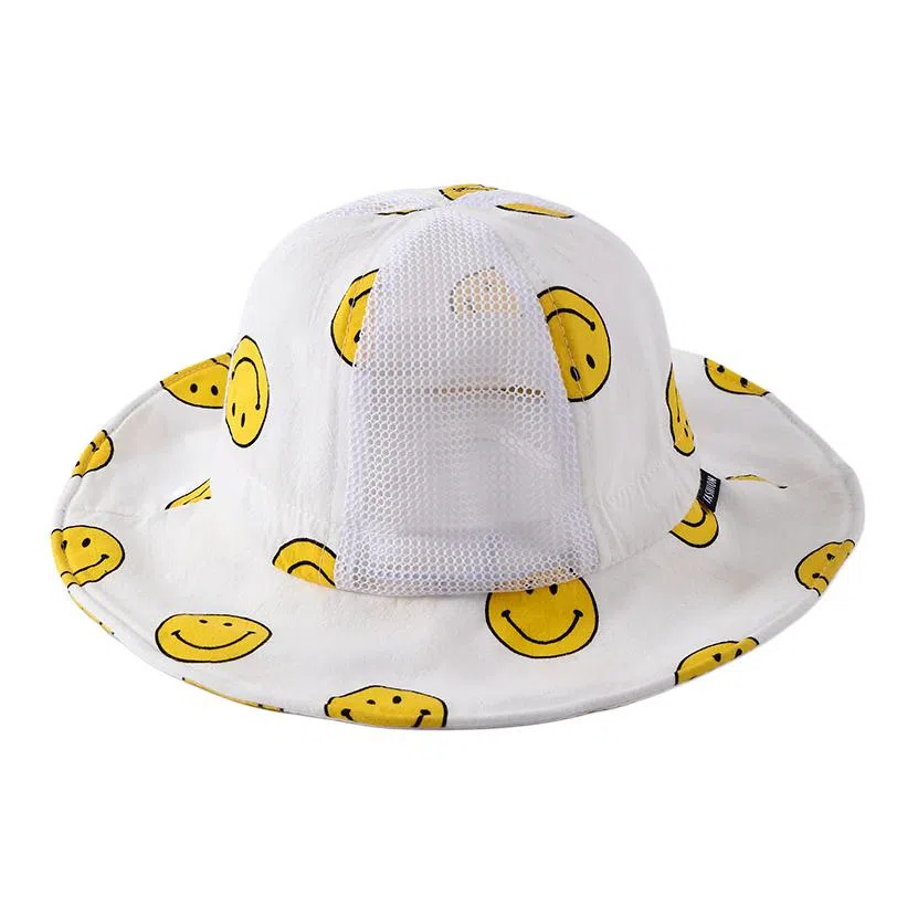 山一丸 婴儿薄款大帽遮阳网眼 棉涤 渔夫帽 儿童款