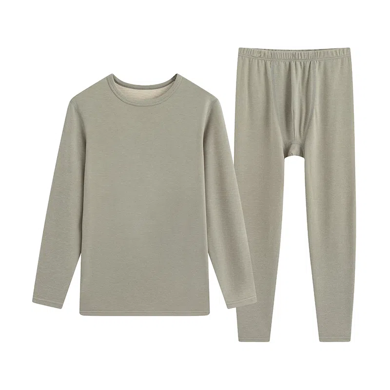 贴身领域 青少年内衣羊绒蚕丝德绒秋衣秋裤打底秋线衣线裤冬季保暖套装 男款