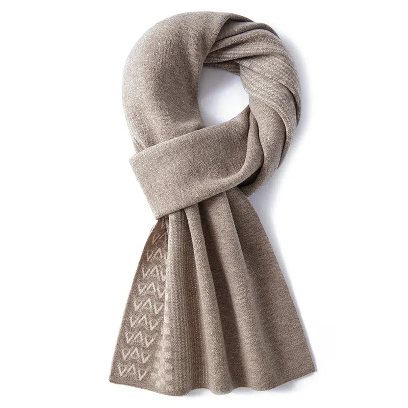 啄木鸟 纯羊毛冬季保暖气质百搭 高档礼盒 绒线围巾 男女同款情侣款