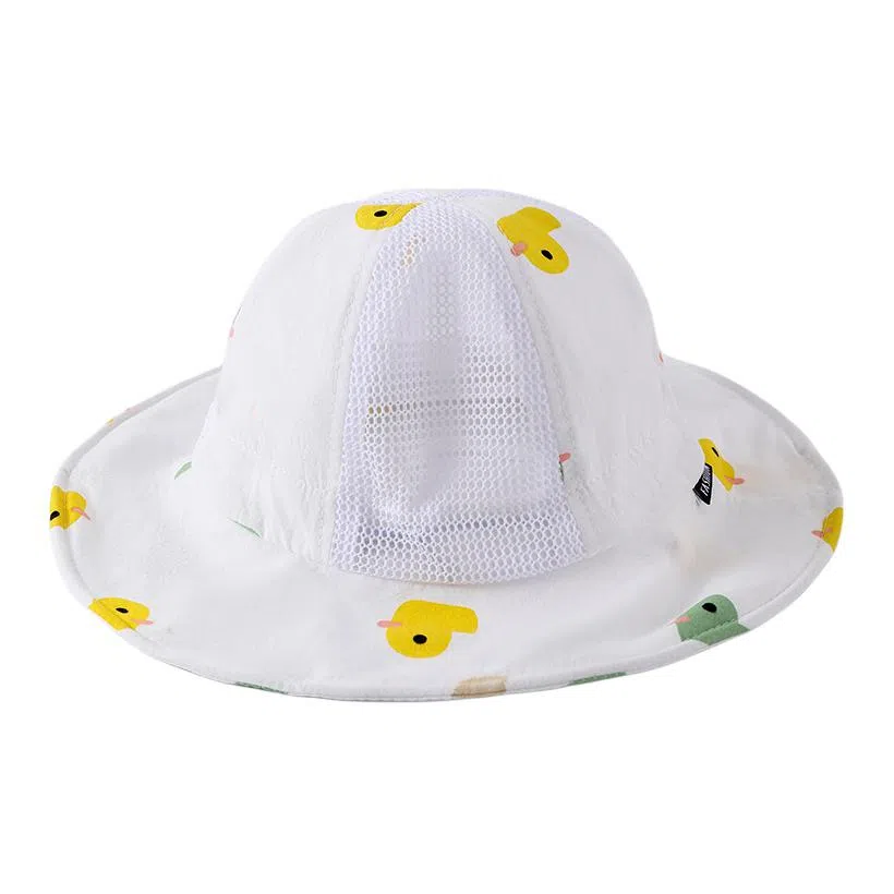 山一丸 婴儿薄款大帽遮阳网眼 棉涤 渔夫帽 儿童款