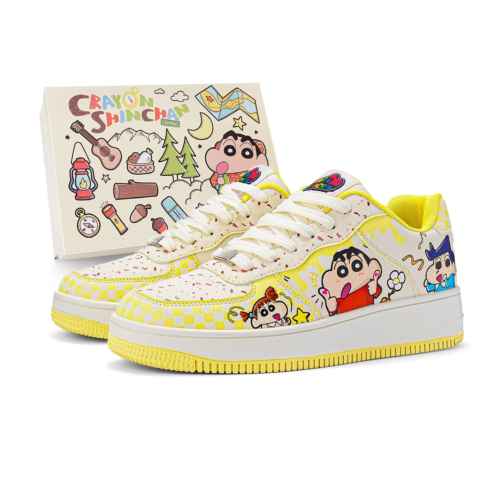 Crayon Shinchan Love Pair Low Sneakers