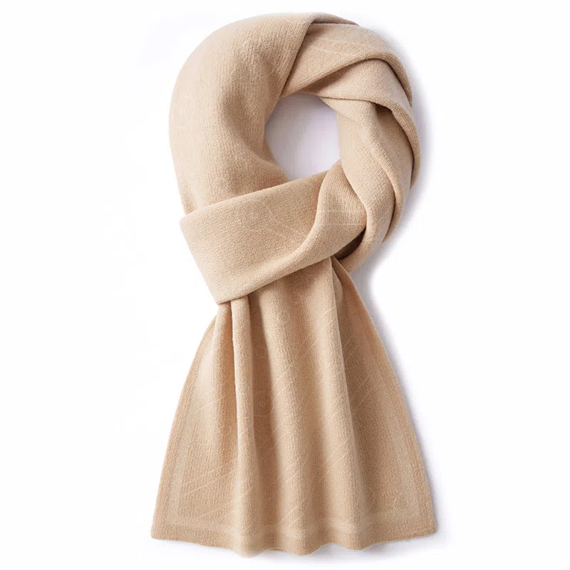 啄木鸟 纯羊毛秋冬季加厚保暖百搭纯色学生 礼盒 绒线围巾 男女同款情侣款