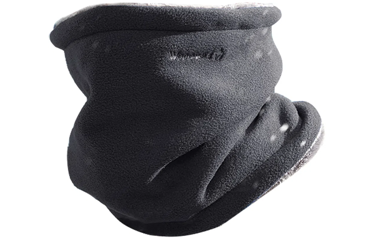 优幽兰 时尚百搭纯色冬季防风休闲简约户外骑车摩托车加绒加厚保暖面罩护颈套头防寒脖套 围脖 男女同款情侣款