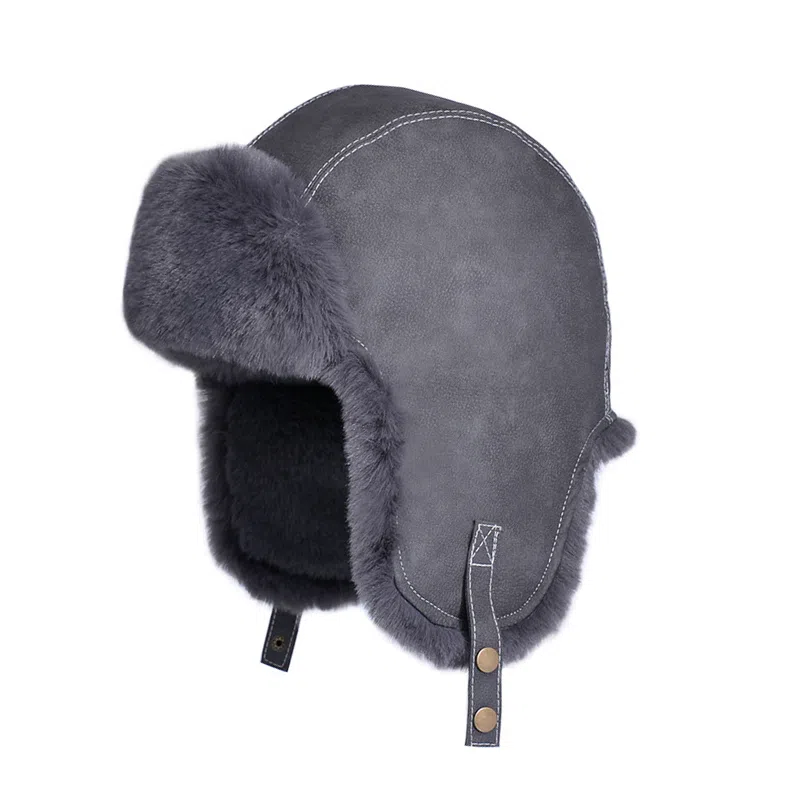 啄木鸟 冬季保暖东北加绒加厚防风防寒护耳 聚酯纤维 雷锋帽 男女同款情侣款 粉色