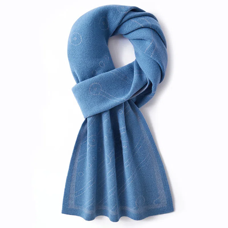 啄木鸟 纯羊毛秋冬季加厚保暖百搭纯色学生 礼盒 绒线围巾 男女同款情侣款