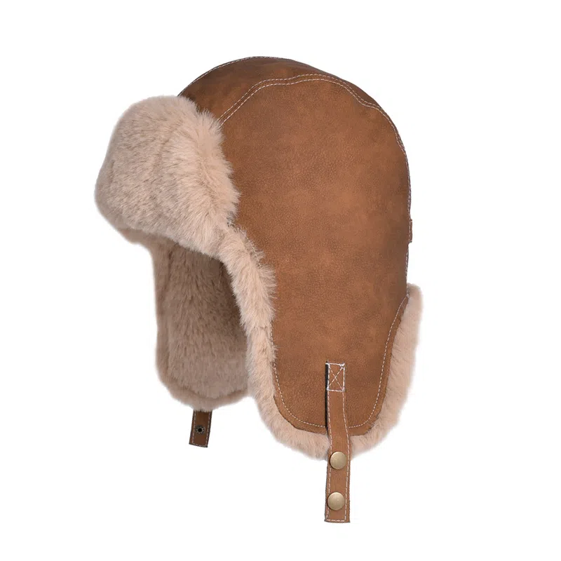 啄木鸟 冬季保暖东北加绒加厚防风防寒护耳 聚酯纤维 雷锋帽 男女同款情侣款 粉色