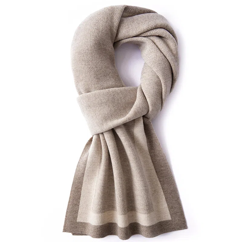 啄木鸟 简约纯色百搭高级感保暖防寒 礼盒 羊毛 绒线围巾 女款