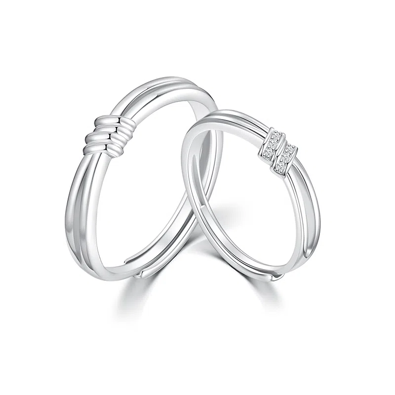 RARONE S925 Silver Couple Ring