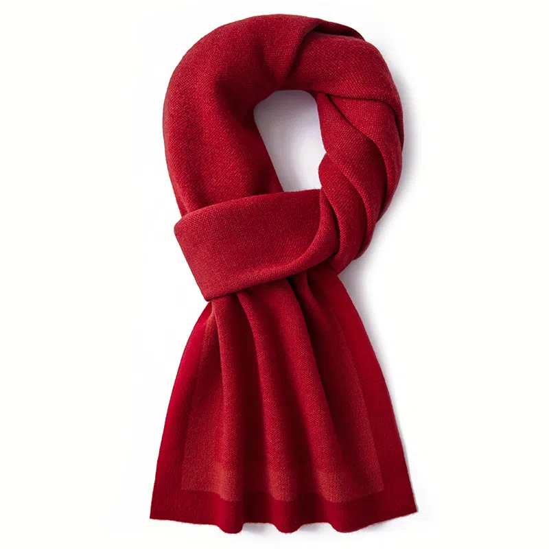 啄木鸟 简约纯色百搭高级感保暖防寒 礼盒 羊毛 绒线围巾 女款