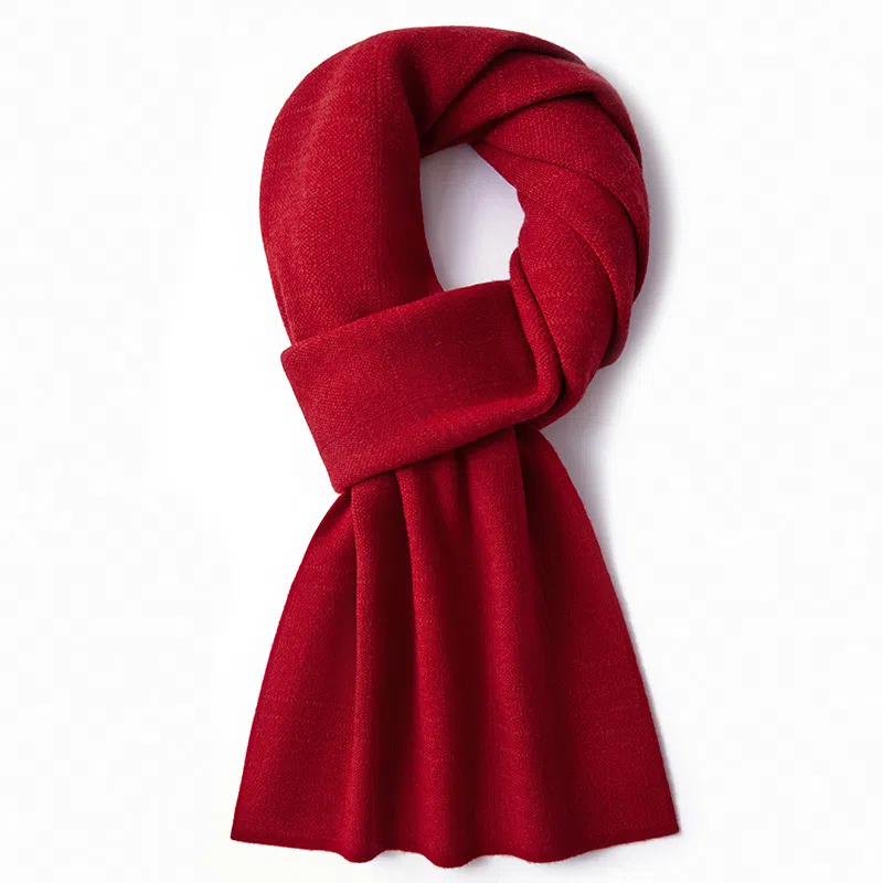 啄木鸟 冬季保暖百搭高档 礼盒 羊毛 绒线围巾 女款