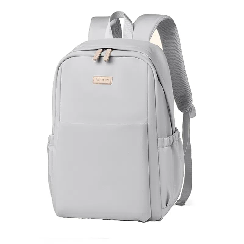 泰克森 时尚百搭休闲拉链开合 耐磨面料 双肩包 男女同款情侣款 多色