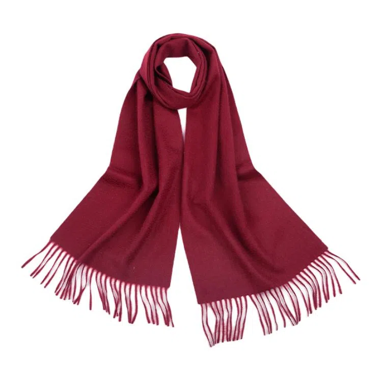 恒源祥 纯色加厚保暖 山羊绒 绒线围巾 女款