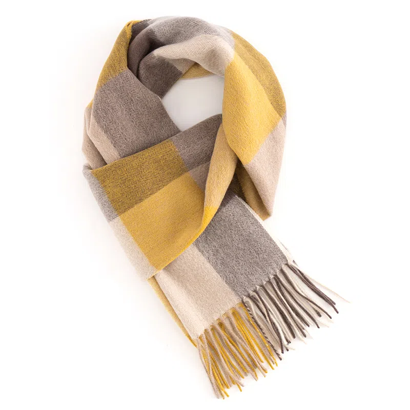 上海故事 秋冬款高品质山羊绒细腻紧密保暖百搭多色选择礼盒包装 绒线围巾 女款