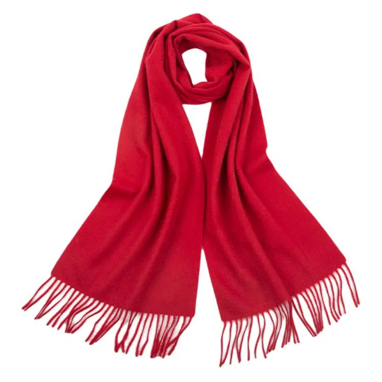 恒源祥 纯色加厚保暖 山羊绒 绒线围巾 女款
