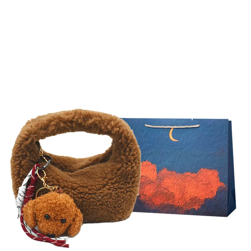 爱尔绅特 时尚百搭 羊羔毛 斜挎包 女款 多色