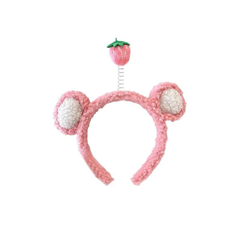 水中玉 卡通立体玩偶发箍秋冬毛绒可爱发捆少女心洗脸压发头箍 布艺 发箍 女款