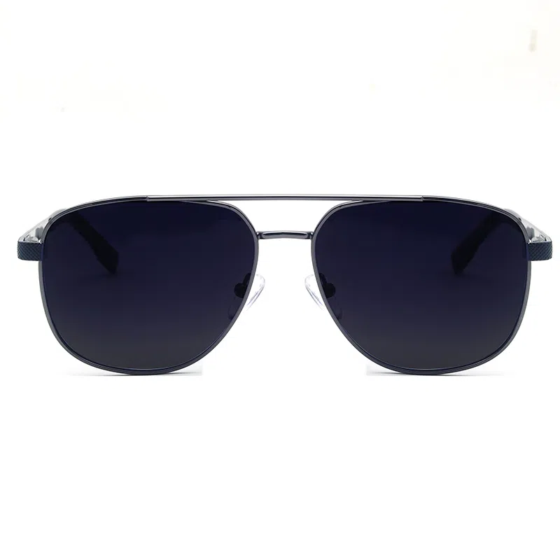 匠达人 开车设计感工艺飞行员墨镜偏光大框旅行出游爬山不压鼻金属 太阳眼镜 男女同款情侣款