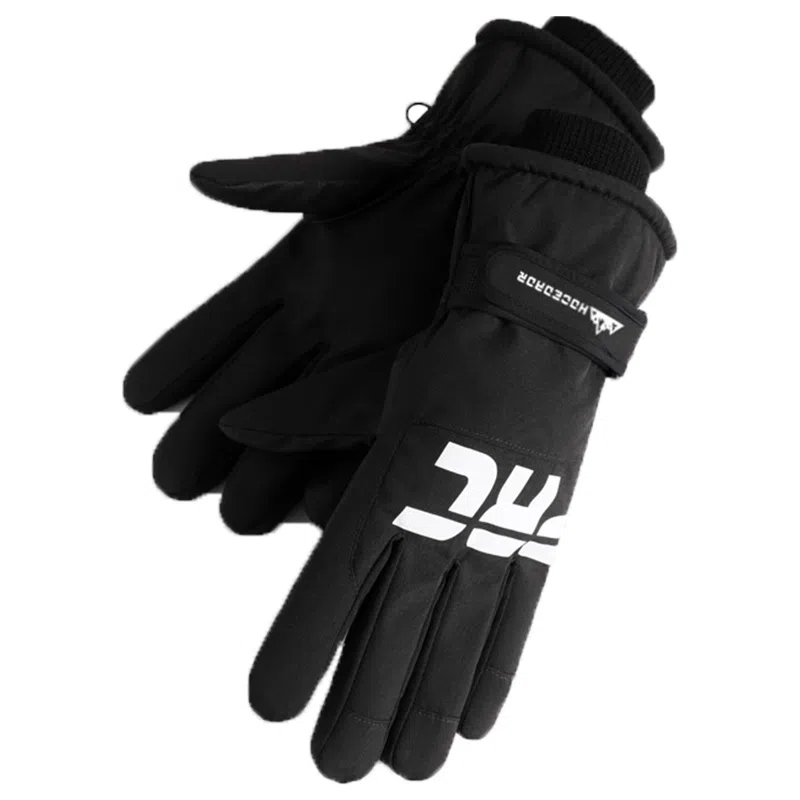 啄木鸟 冬季滑雪加绒加厚保暖可触屏摩托车骑行防风防泼水防风抗寒户外防雨 聚酯纤维 手套 男女同款情侣款