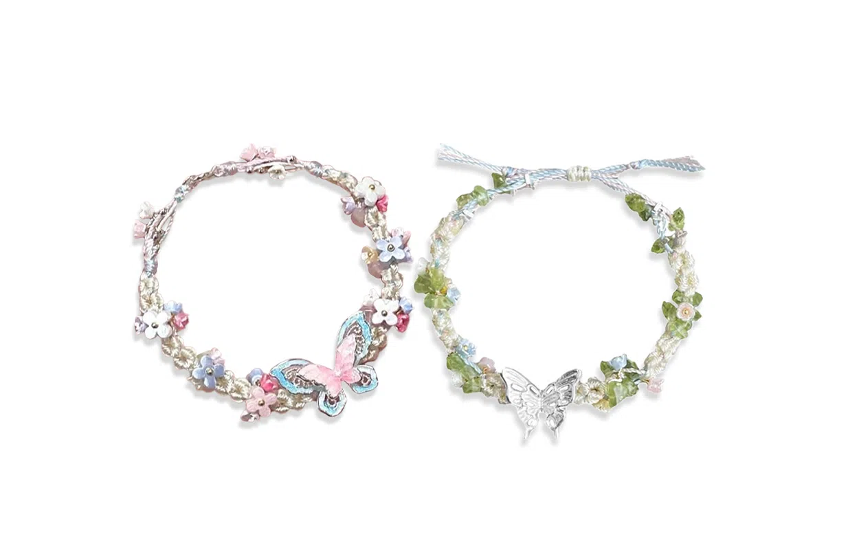 WANLIACC Butterfly Flower Bracelet
