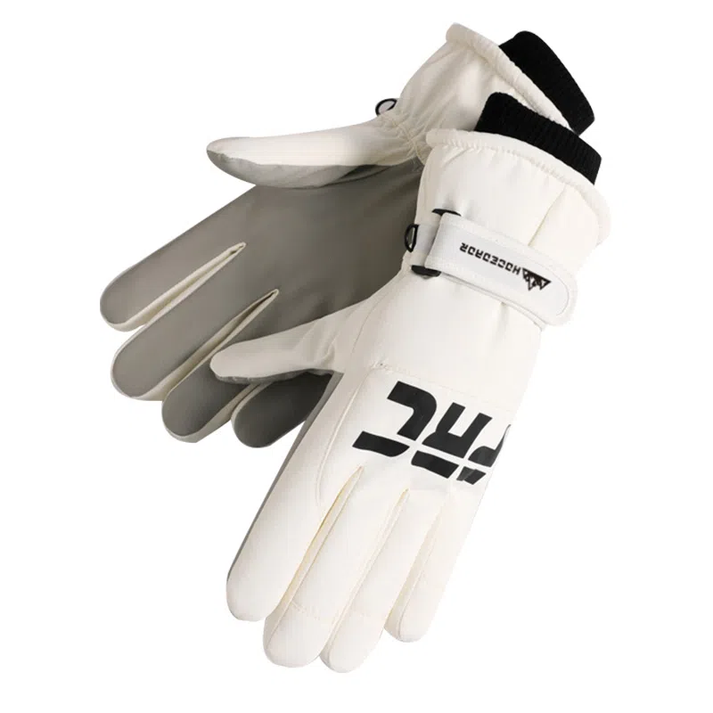 啄木鸟 冬季滑雪加绒加厚保暖可触屏摩托车骑行防风防泼水防风抗寒户外防雨 聚酯纤维 手套 男女同款情侣款