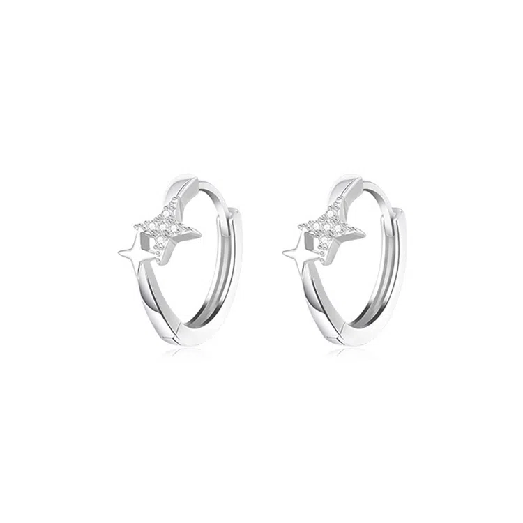 JOLLY NOTE S999 Silver Star Earrings