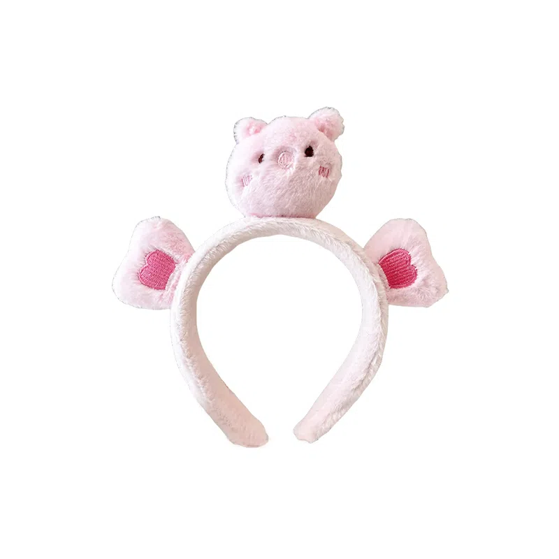 水中玉 秋冬毛绒头箍高级感洋气时尚发捆卡通发卡发饰 布艺 发箍 女款